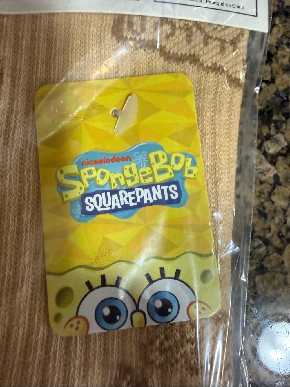 4 pair SpongeBob SquarePants Crew Socks